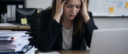 Stressed Female Executive
